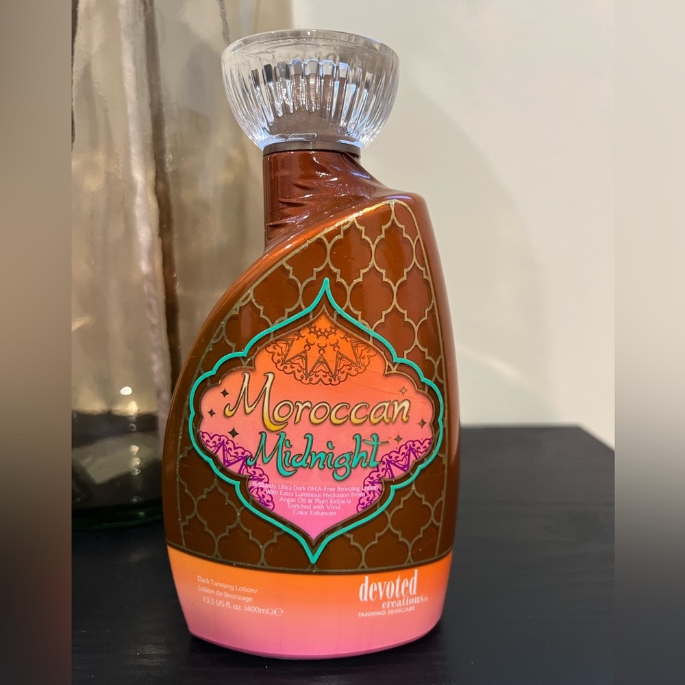 BRAND NEW Moroccan Midnight Devoted Creations Indoor Outdoor Tanning Lotion.
